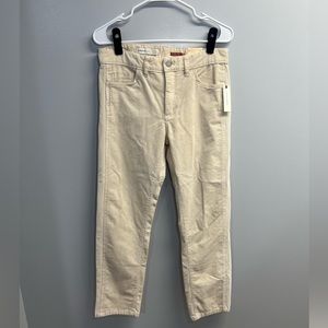 NWT Anthropologie Pilcro Boyfriend Corduroy Cream Straight Leg Pant - Size 28